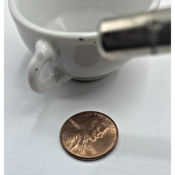 MCM Mini Cup Saucers Little Girl Balloons Birds Mid Century Modern Japan Kuwaii - Picture 7 of 13